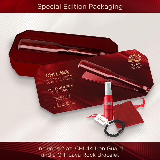 Ruby Lava 1.5 Inch Digital Flat Iron
