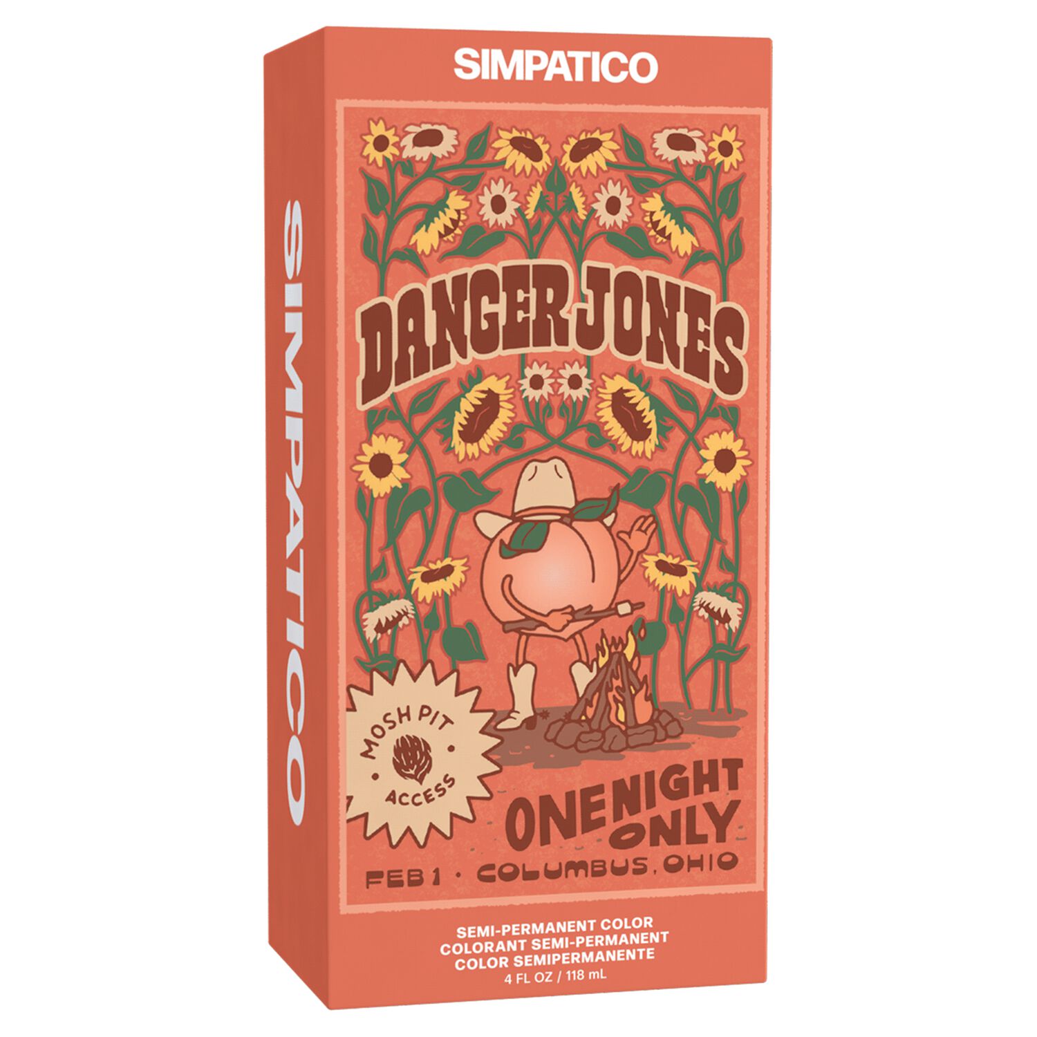 Simpatico Light Peach SemiPermanent Hair Color Danger Jones CosmoProf