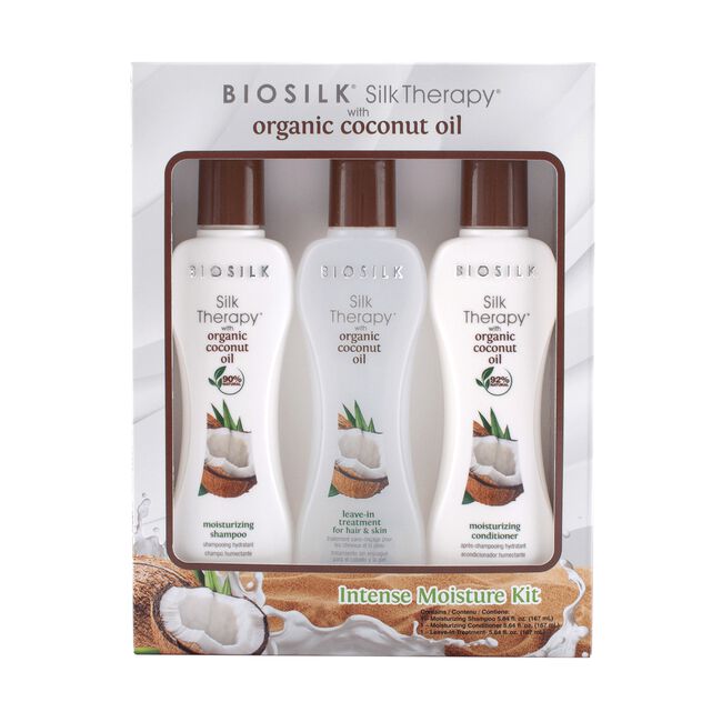 Farouk Biosilk Silk Therapy Coconut Oil 3in1 Shampoo Conditioner & DG 2 X 167 Ml