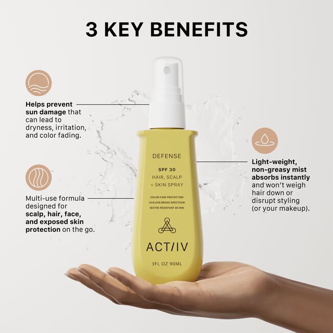 Defense SPF 30 Hair, Scalp & Skin Spray