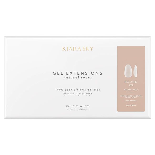Round Natural Cover Gel Extensions