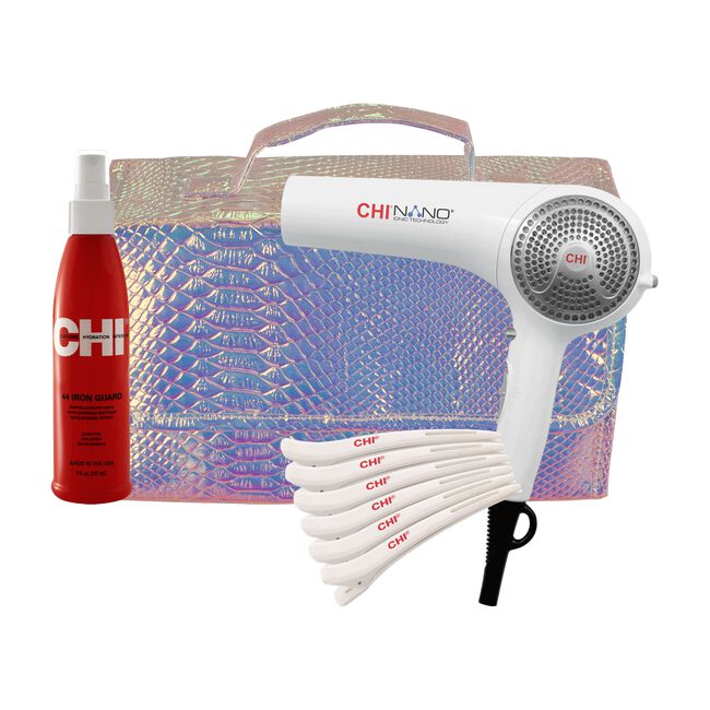 CHI Nano Dryer, 44 Iron Guard Thermal Spray, Mega Clips