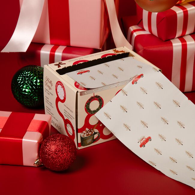 Holly Days Embossed Roll