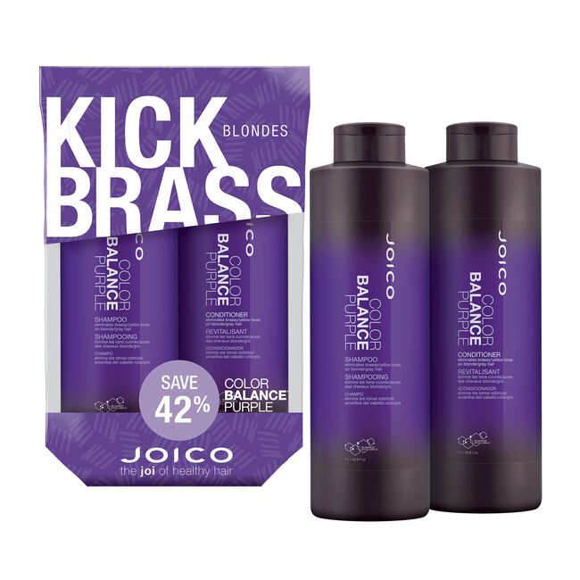 Color Balance Purple Shampoo, Conditioner Liter Duo