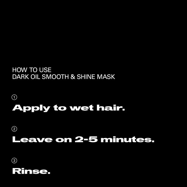 Dark Oil Smooth & Shine Mask