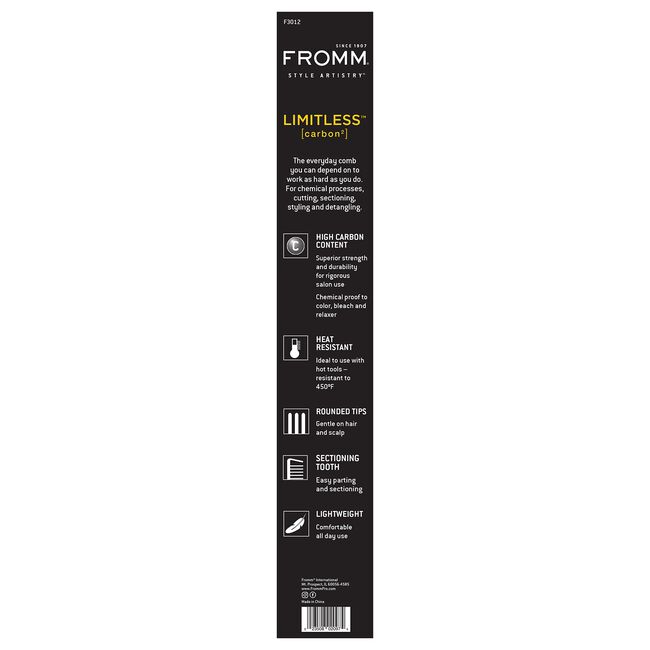 Limitless 8 Inch Carbon Cutting Comb