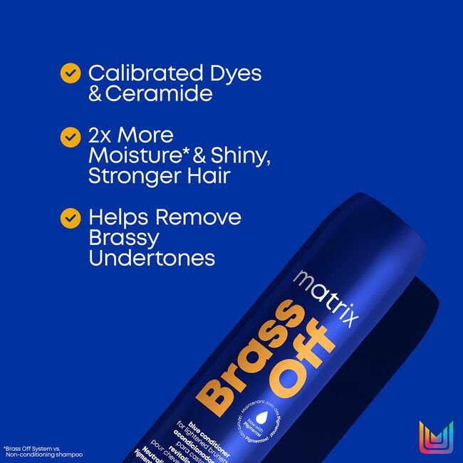 Brass Off Purple-Blue Pigmented Conditioner for Lightened Brunettes