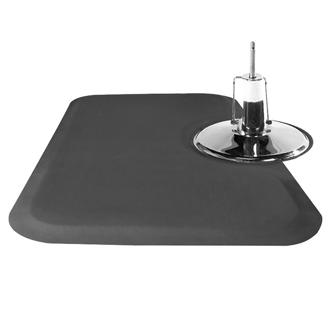 Black Rectangle Floor Mat Modern Elements CosmoProf