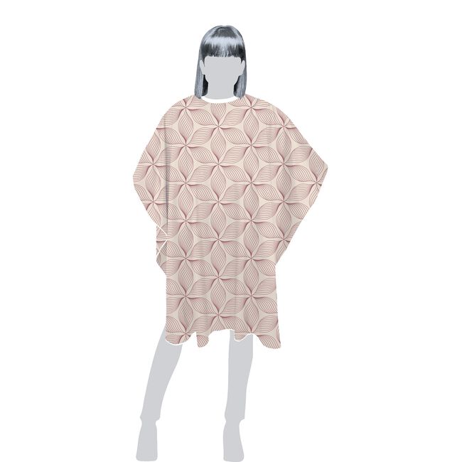 Premium Client Hairstyling Cape Petal Print