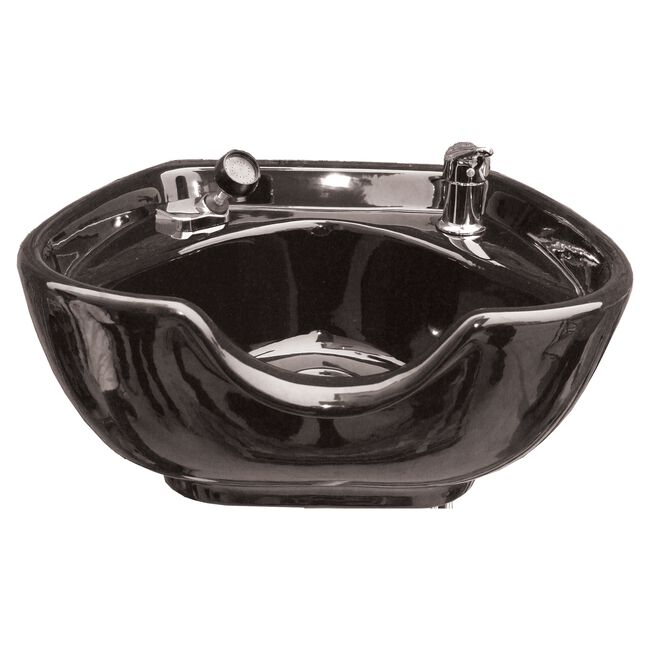 Black Porcelain Shampoo Bowl