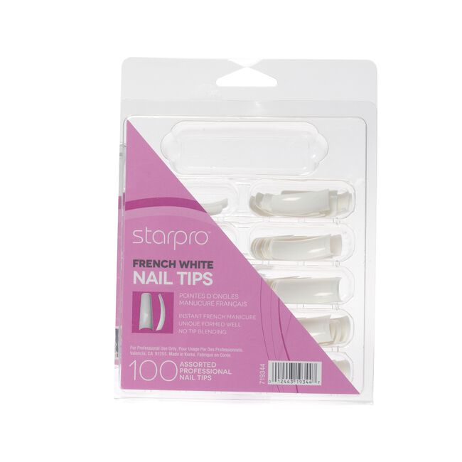 StarPro French White Nail Tips
