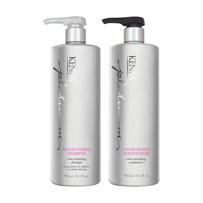 Platinum Color Charge Shampoo, Conditioner Liter Duo