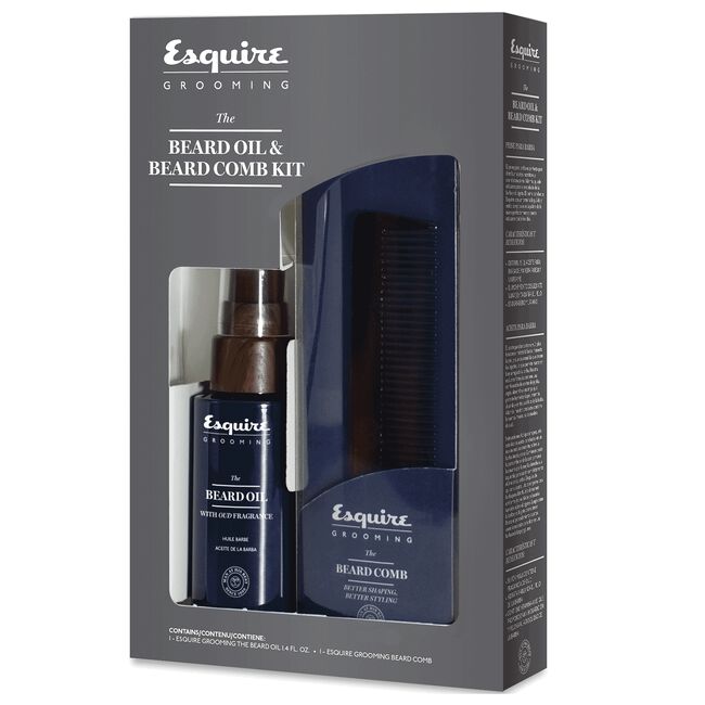 Esquire Grooming Beard Oil and Beard Comb