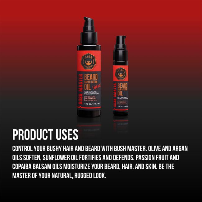 Bush Master Beard, Hair & Tattoo Oil