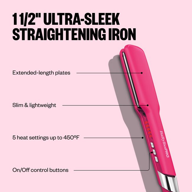 Limited Edition Pink UltraSleek 1.5 Inch Flat Iron