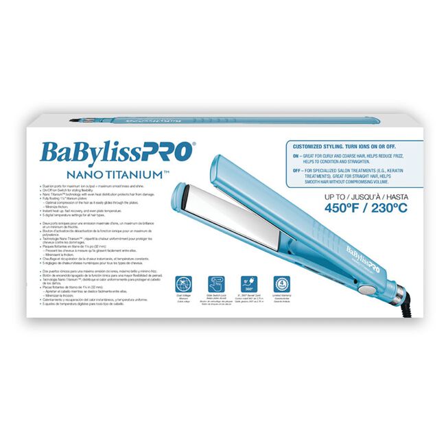 Nano Titanium 1.25 Inch Dual Ionic Flat Iron