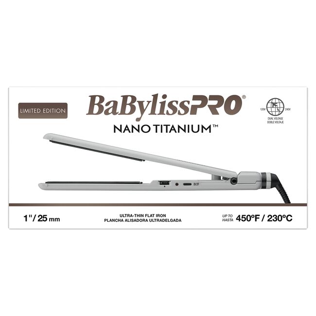 Matte Gray Nano Titanium 1 Inch Ultra-Thin Flat Iron
