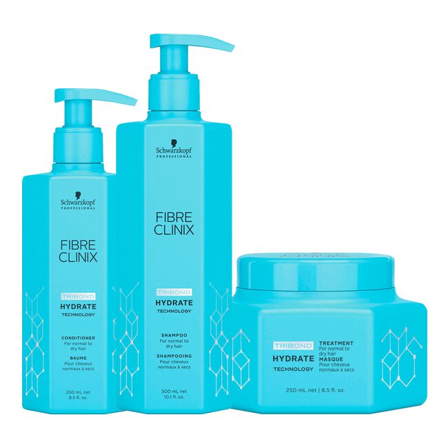 Fibre Clinix Hydrate Shampoo, Conditioner, Treatment - Schwarzkopf  Professional | CosmoProf