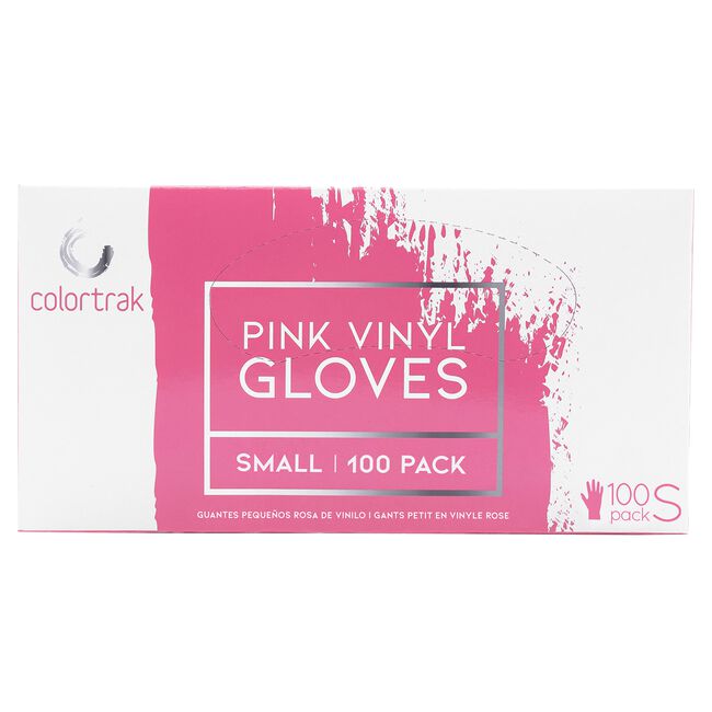 Small Pink Vinyl Disposable Gloves