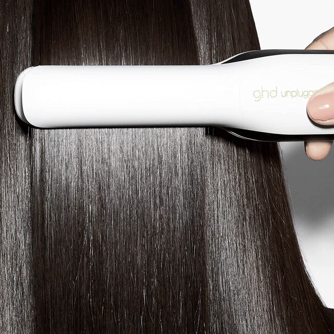 White Unplugged Styler Cordless Flat Iron GHD CosmoProf