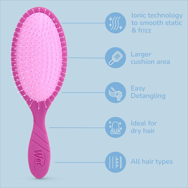 Purple Frizz Free Detangler Brush