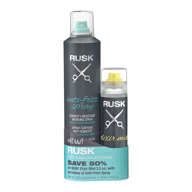 Rusk Anti-Frizz with Elixir Mist