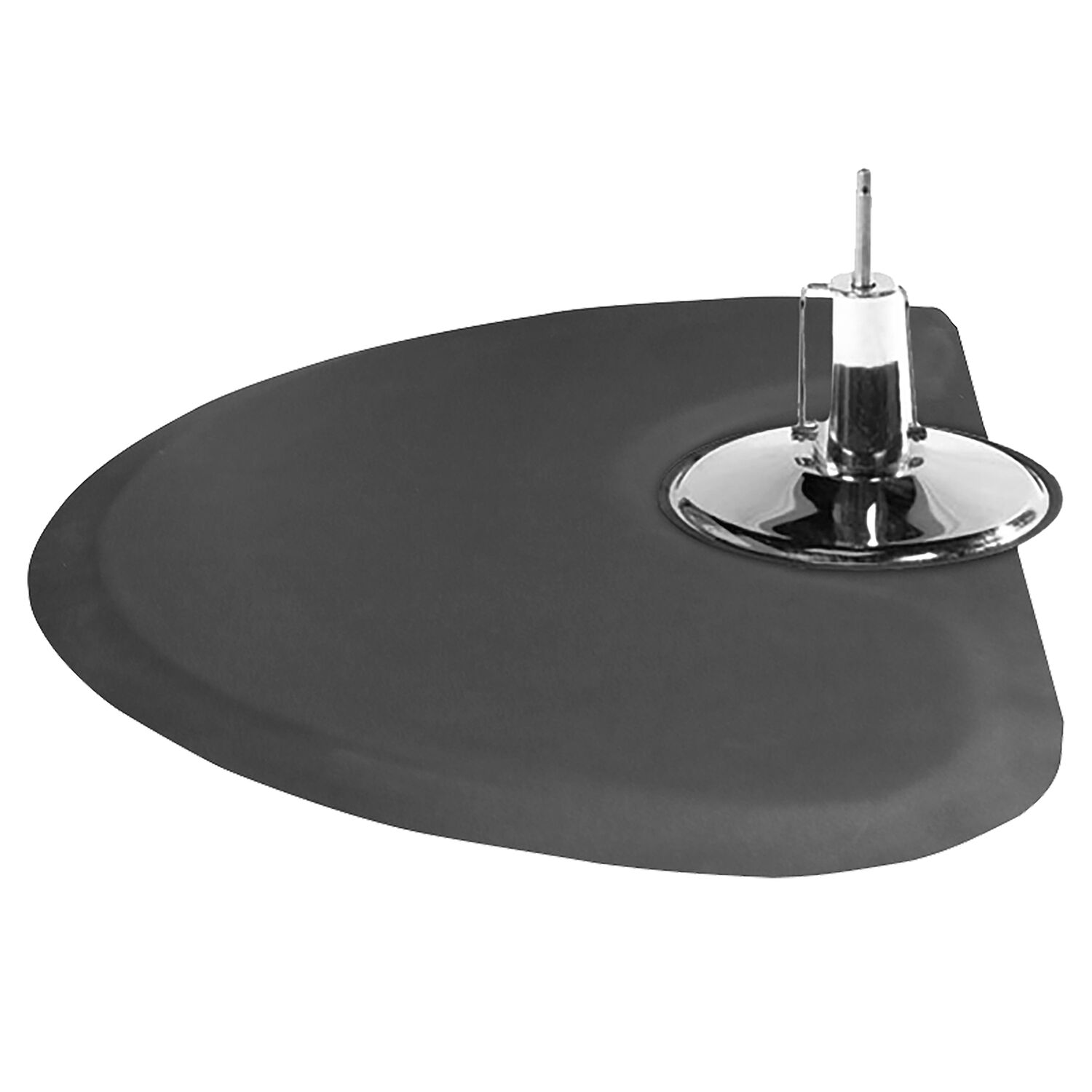 Black HalfCircle Floor Mat Modern Elements CosmoProf