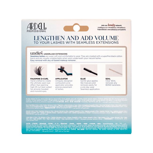 Seamless Underlash Fauxmink Extensions D Curl + 1 Day Clear Glue & Seal