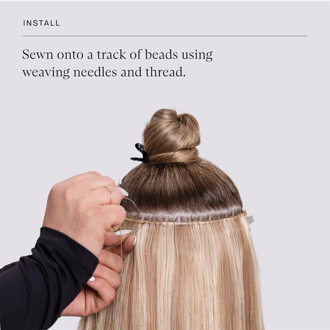 12N Cool Platinum Blonde 22 Inch Hybrid Weft