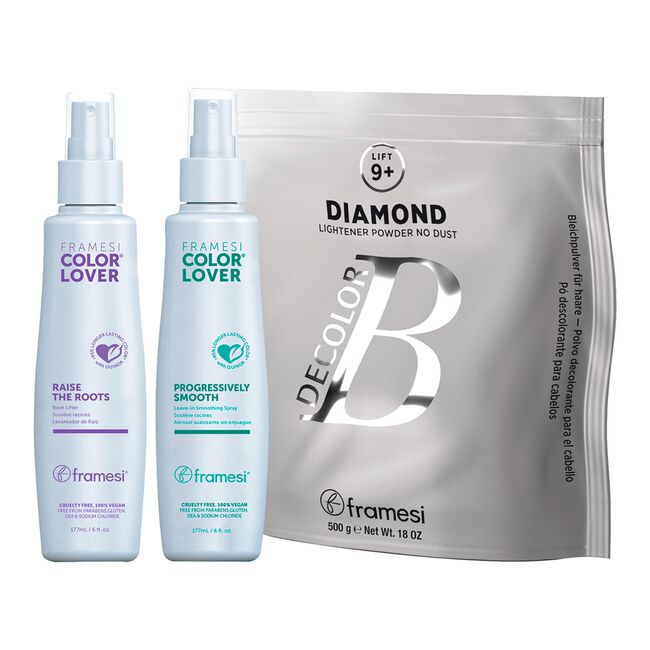 Color Lover Root Lifter, LeaveIn, DeColor B Diamond Bleach Framesi