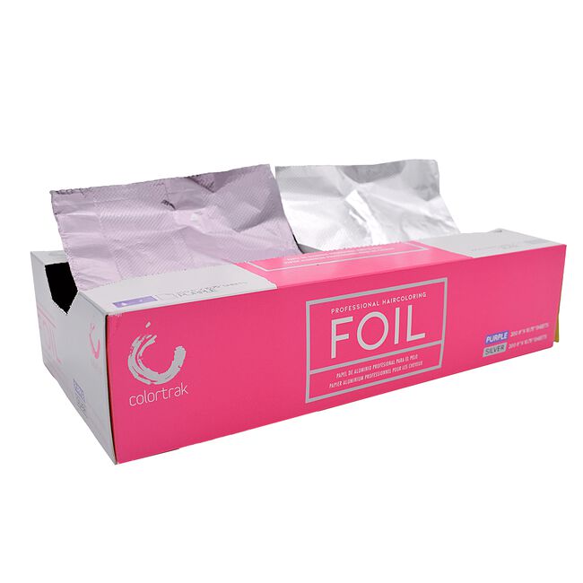 Silver & Purple Foil Double Pop-Up Box