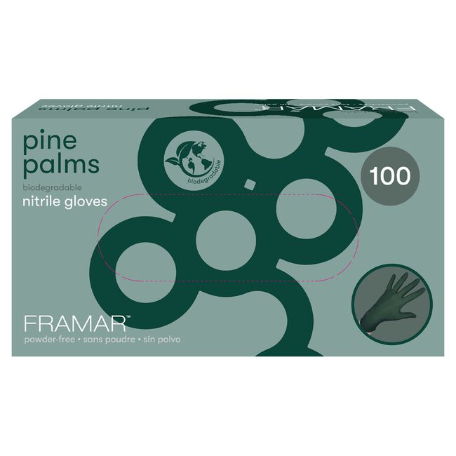 Small Pine Palms Nitrile Gloves