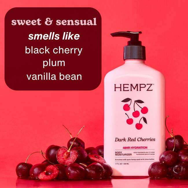 Dark Red Cherries Herbal Body Moisturizer