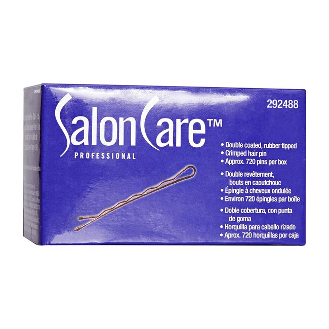 Salon Care Supreme Bobby Pins - Brown 1 ib Box - Salon Care | CosmoProf