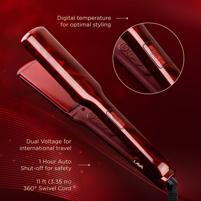 Ruby Lava 1.5 Inch Digital Flat Iron