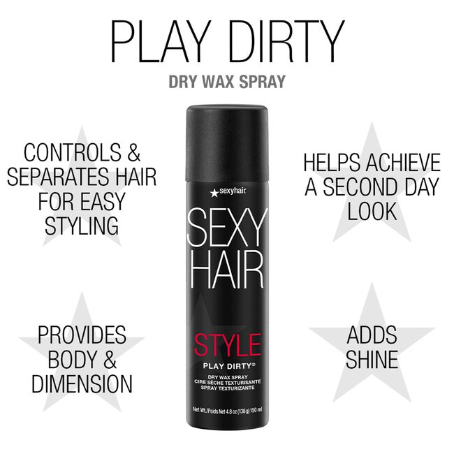 Style Sexy Hair Play Dirty Dry Wax Spray Sexy Hair Concepts CosmoProf
