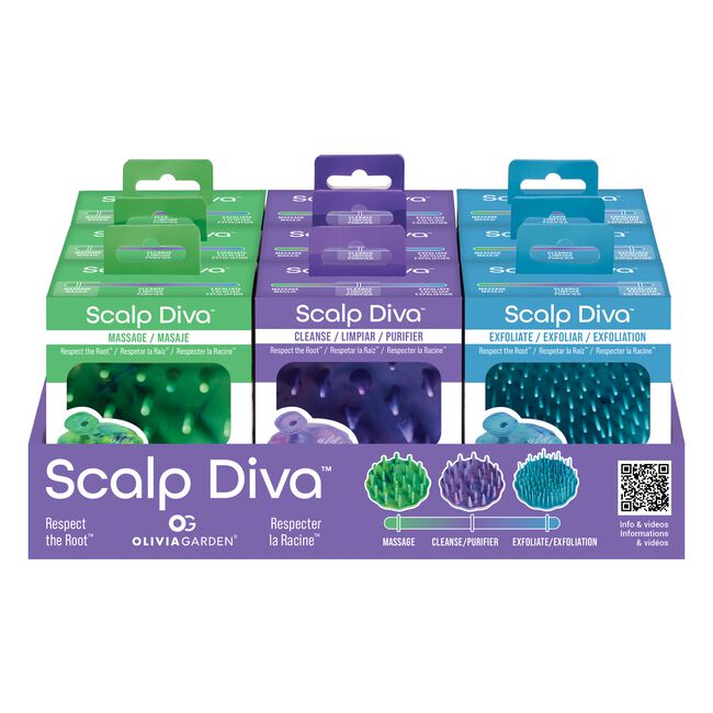 Scalp Diva Brush Display