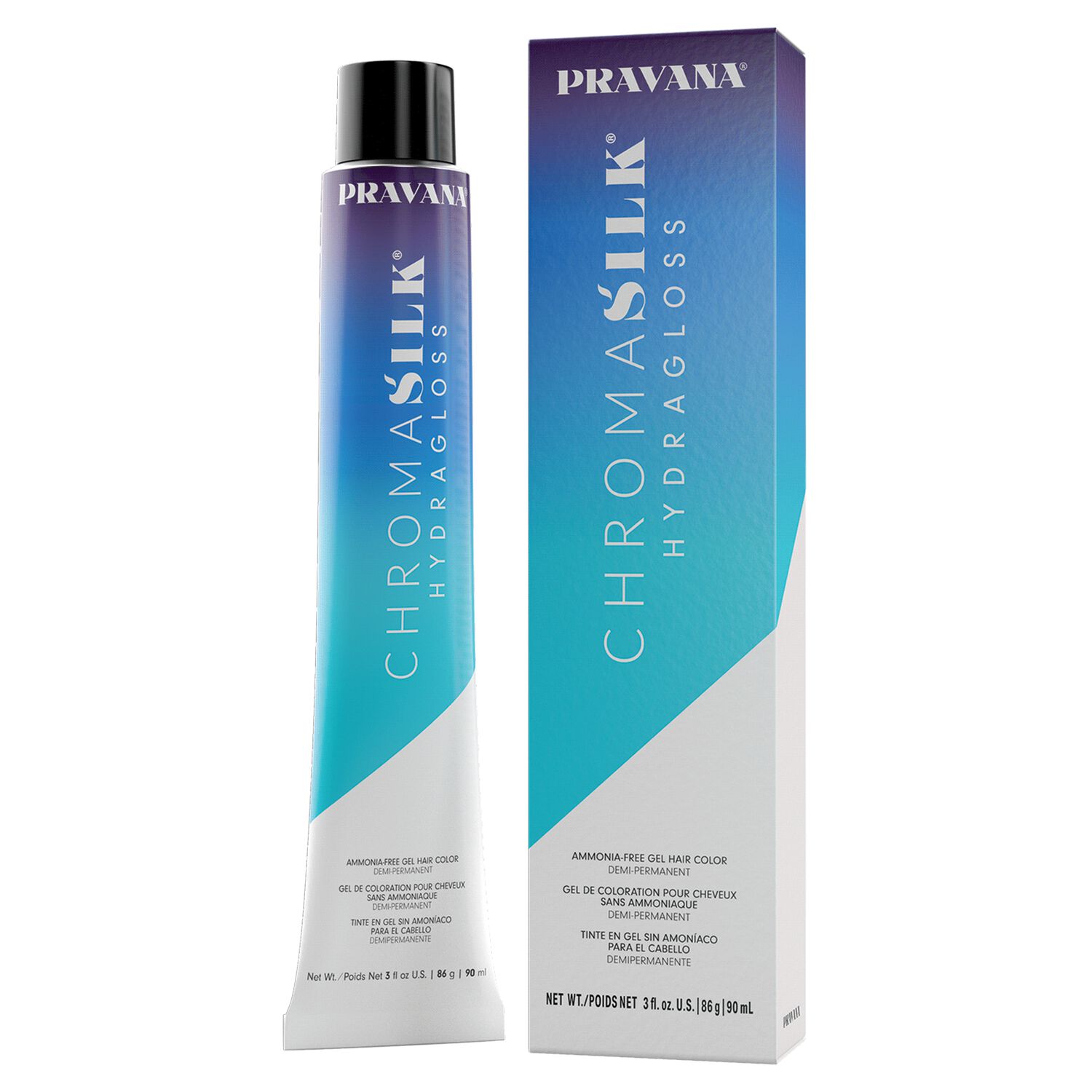 ChromaSilk HydraGloss DemiPermanent Gel Hair Color Pravana CosmoProf