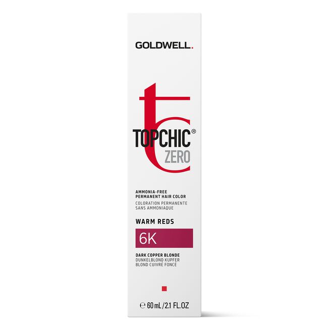 6K Dark Copper Blonde Topchic Zero Ammonia-Free Permanent Color