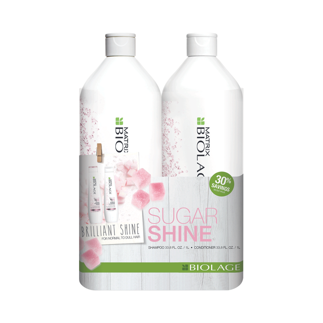 Biolage Sugar Shine Shampoo & Conditioner Liter Duo Matrix CosmoProf