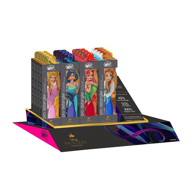 Disney Princess II Detangler Brush Display