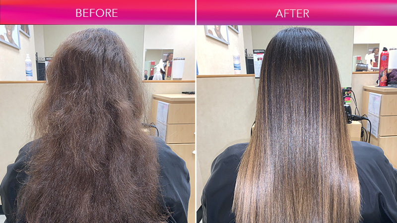 Before after keratin complex