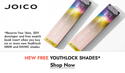 New Free Youthlock Shades, Receive free 16oz, 20v developer and swatch book insert when you buy six or more new Youthlock NNW or NNWC shades. Click Here to Shop Now.