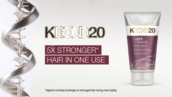 KBOND20 5X STRONGER*
                    HAIR IN ONE USE *Against combing breakage on damaged hair during heat styling