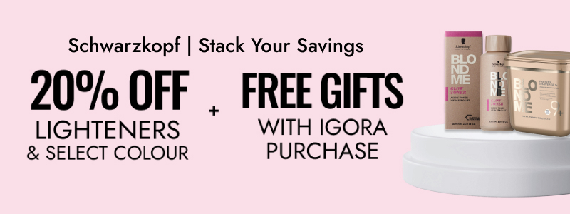 Schwarzkopf | Stack Your Savings: 20% OFF LIGHTENERS & SELECT COLOR - 5% OFF WITH REWARDS CREDIT CARD - FREE GIFTS WITH IGORA PURCHASE.