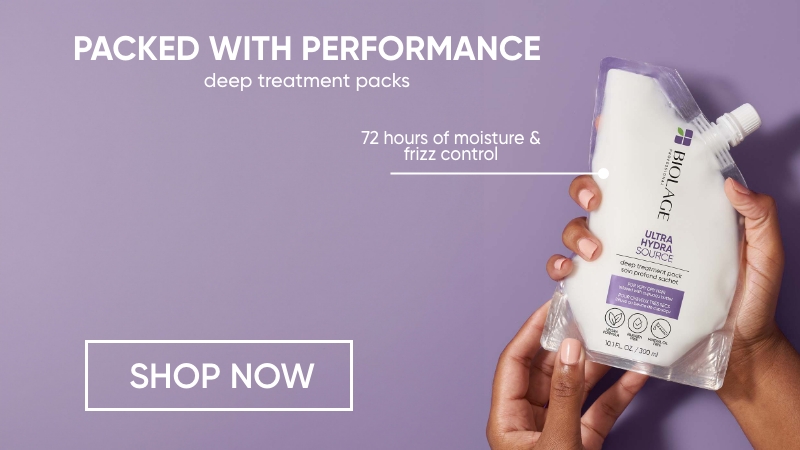 Packed with performance. Deep Treatment Packs. 72 hours of moisture & frizz control. Shop Now.