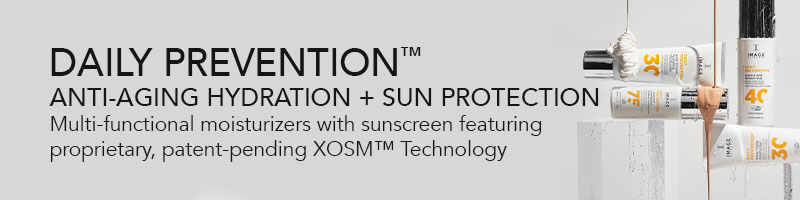 Daily Prevention. Anti-aging hydration and sun protection. Muli-functional moisturizers with sunscreen featuring proprietary, paten-pending XOSM technology.