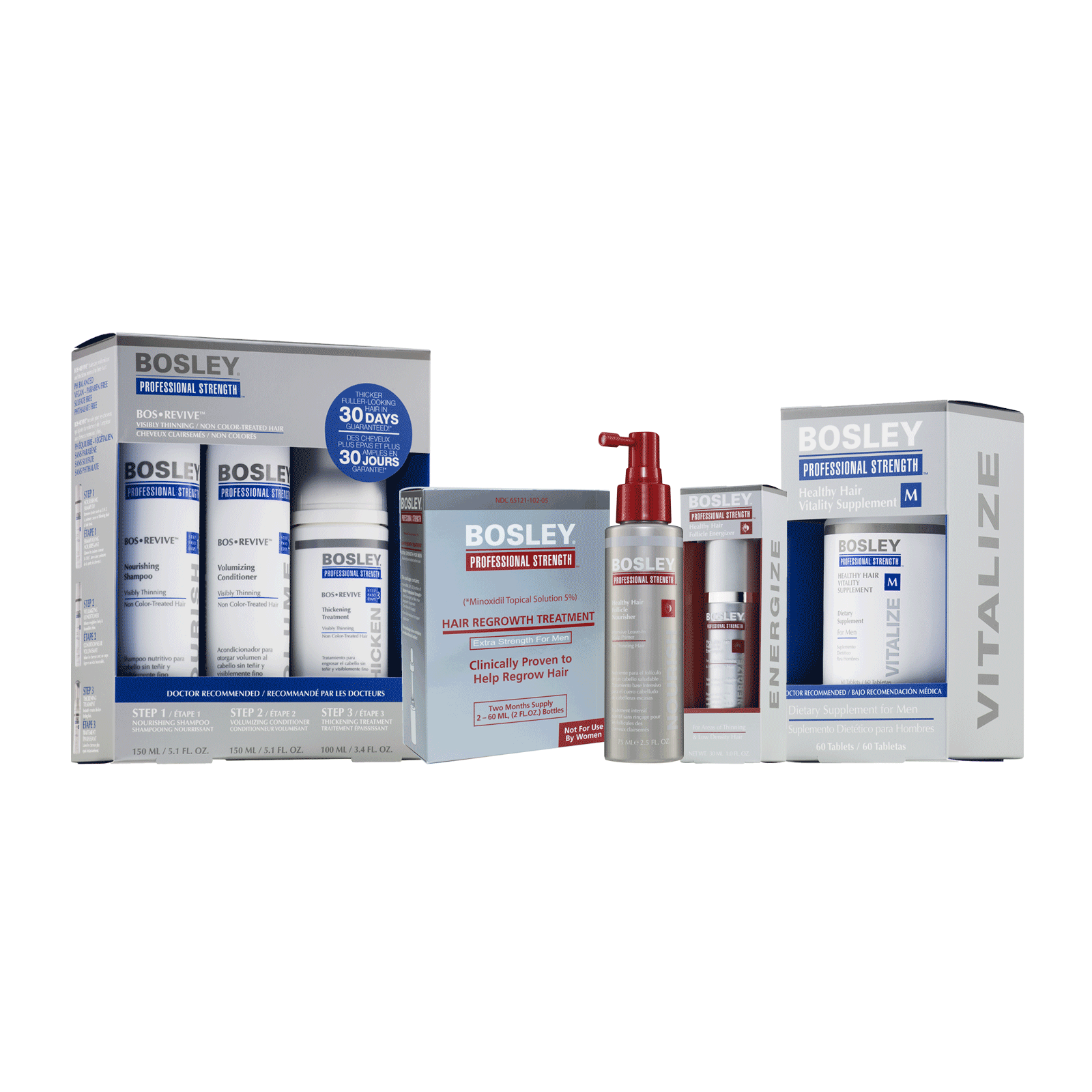 Mens Grow And Go Bag Deal Bosley Professional Cosmoprof