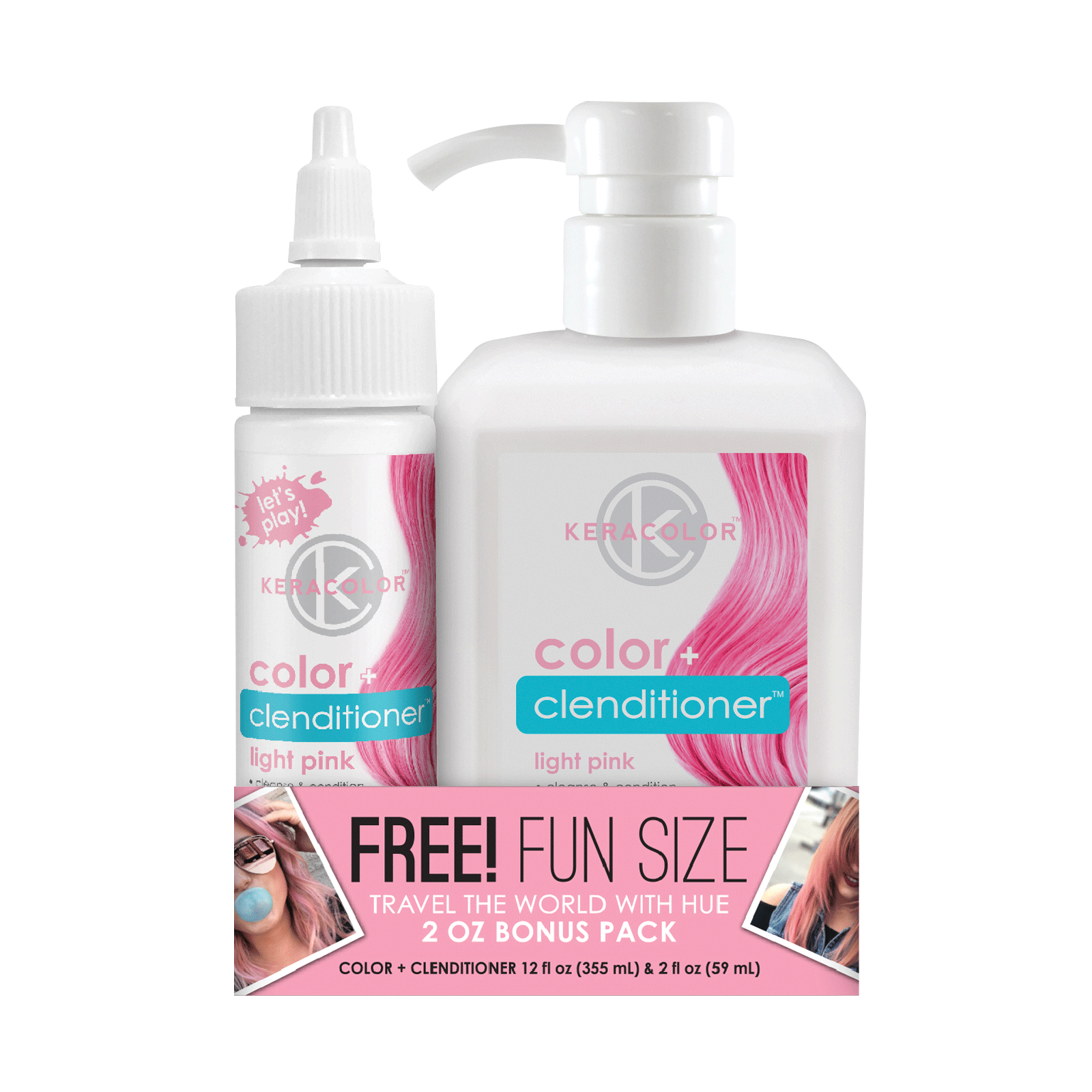 Light Pink Color Clenditioner with KeraCrayon Keracolor CosmoProf