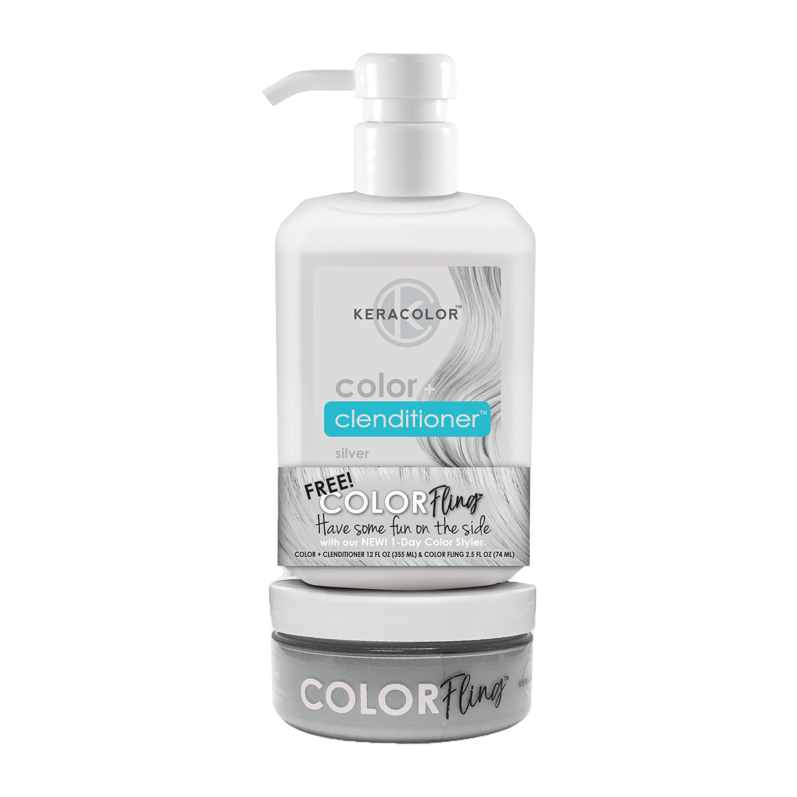 Silver Color Clenditioner, with Puck - Keracolor | CosmoProf